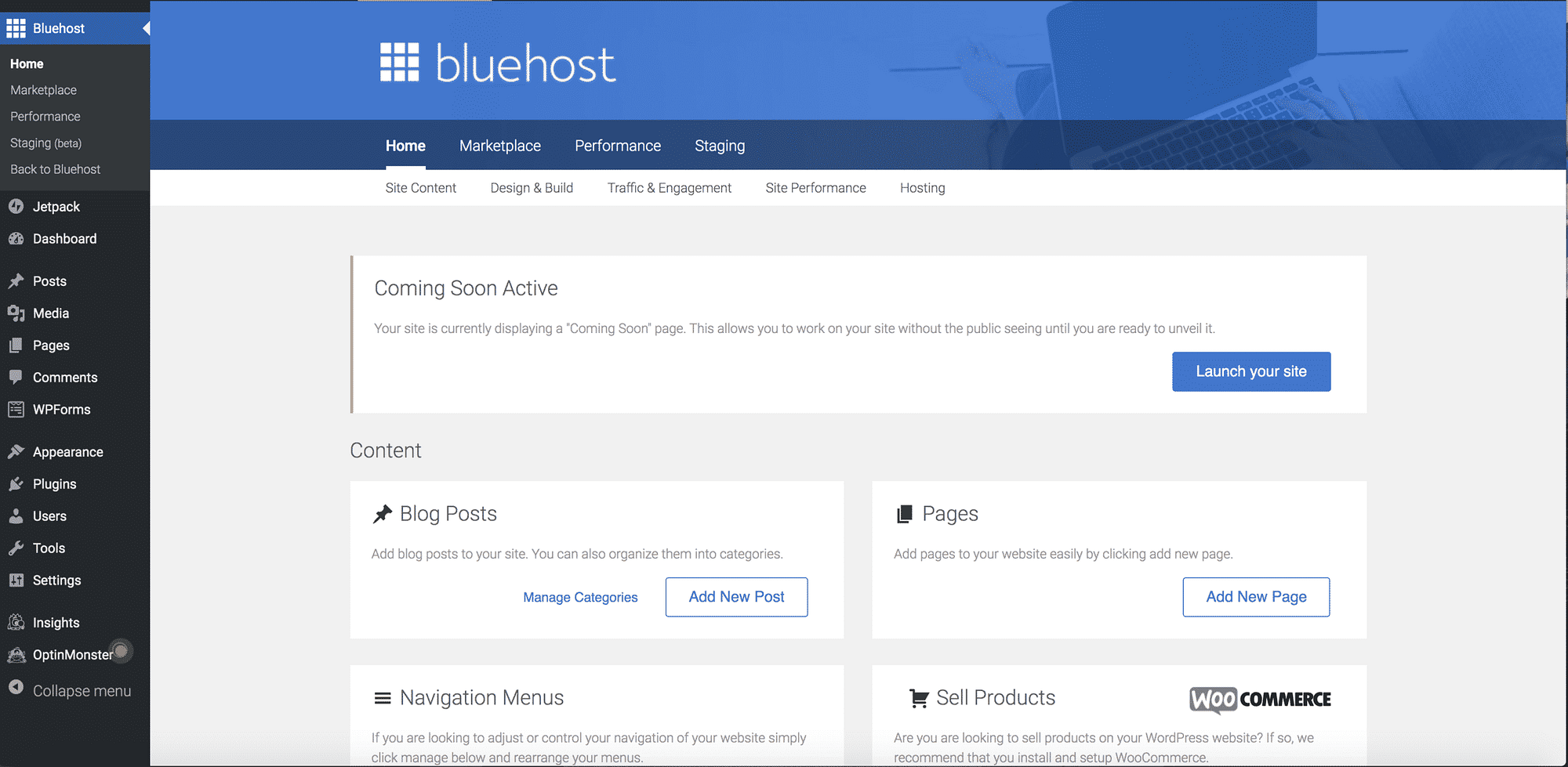How to start a wordpress blog with bluehost image