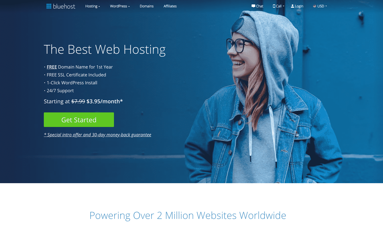 How to start a wordpress blog with bluehost image
